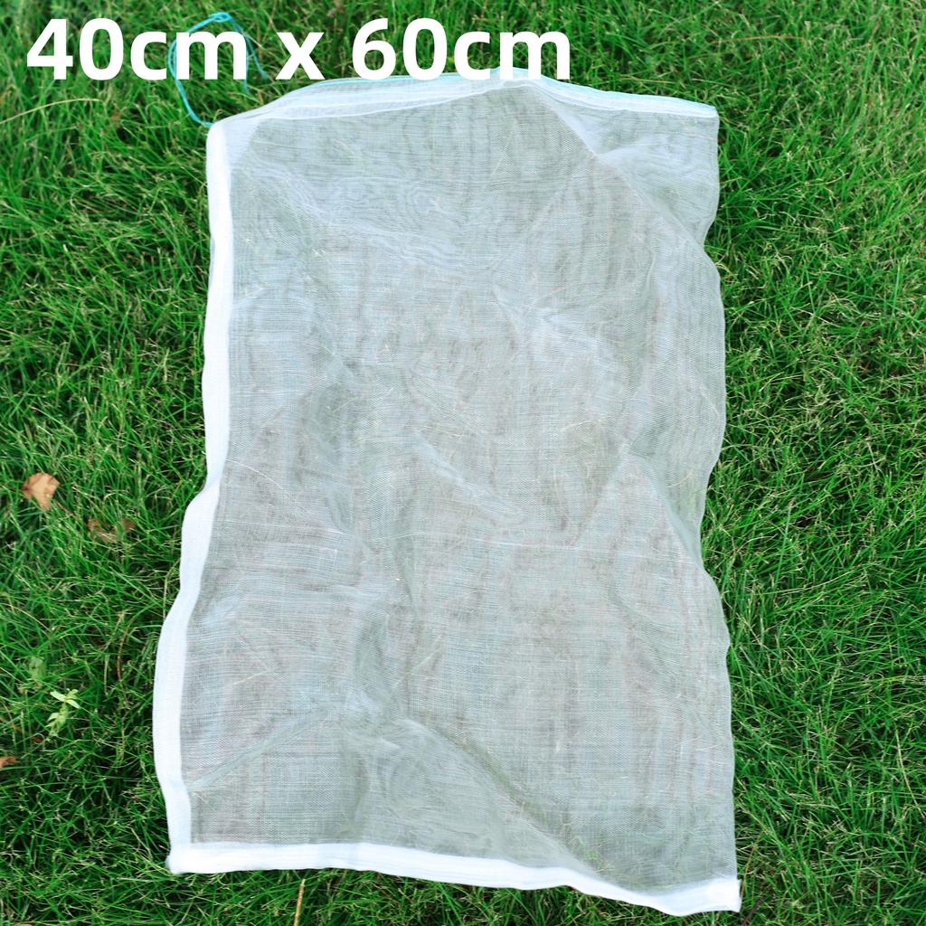 Fruit Protection Bag Anti-Bird Mesh Pest Control Device Grow Gardening Strawberry Grape Drawstring Bag Mesh Pouch 20Pcs