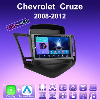 Autoradio 2 DIN Android Carplay Pour Chevrolet Cruze 2008-2012 Lecteur Multimédia Unité Principale Stéréo Navigation GPS BT WIFI 4+64GB