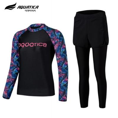 Akuatika Women'S Rash Guard Aqawbx-Wl Top + Leggings/Shorts