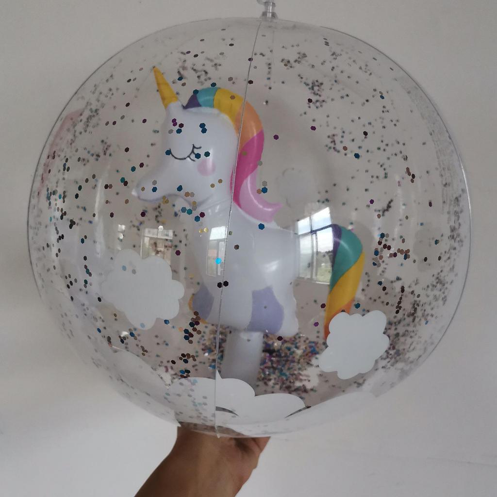 Unicorn Flamingo Inflatable Beach Ball for Beginner Swimming and Early Education