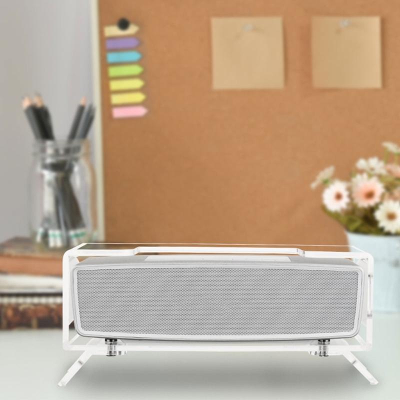 Desktop Acrylic Desk Holder for Portable Speakers with AntiSlip Silicone Feet Speakers Holder Improved Experience