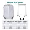 Travel Transparent Luggage Cover Waterproof And Dustproof Pvc Wear Resistant Fits 20-30 Inch Suitcases