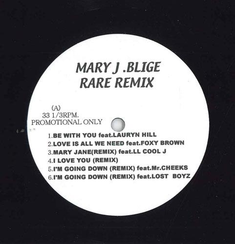 

12inch Record MARY J. BLIGE - Rare Remix AE19185 Not On Label Soul/Funk Used