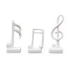 DYS 3Pcs Minimalist Music Note Resin Sculpture, Treble Clef & Eighth Quarter Desk Decor for Piano Room Living Room, Matte Art Collectible, Creative