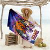 Halloween Costume Parade Customized Name Beach Towel High Absorbency & Quick-Dry