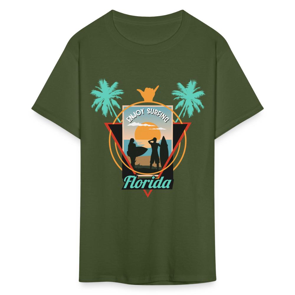 

Enjoy Surfing Florida shirt Surfboard Surfing Ocean Sunset T-Shirt Size S-6XL 3XL