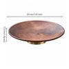 Black Walnut Wood Snack Plate Minimalist Wooden Fruit Tray Strong