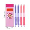 8Pcs Multi-Purpose Correct Pen Grip Posture Ballpoint Pen ST Tip Quick Drying Erasable Pen 0.5mm Neutral Pen Students Gift