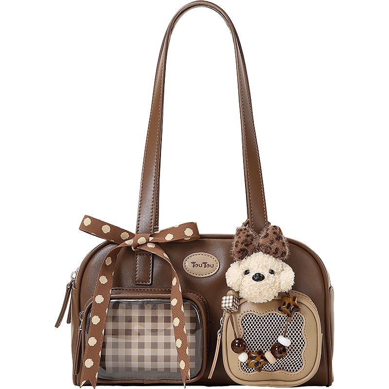 Toutou 2025 Милая собака Бостонский Боулинг Сумка-тоут Medium