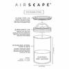 Airscape Stainless Steel Coffee Canister | Grocery Storage Container | Patented Airtight Lid | Keeps Food Fresh by Pushing Air Out (Small, Matte White