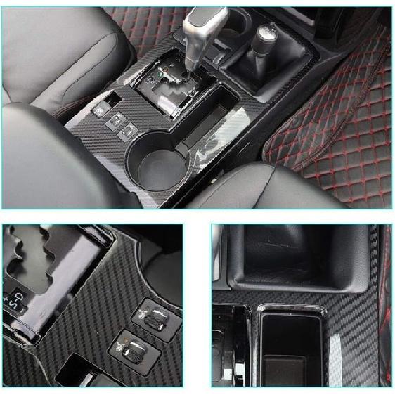 Central Gear Shift Panel Trim Decor Cover Bezels for 4Runner 10+ Accessories