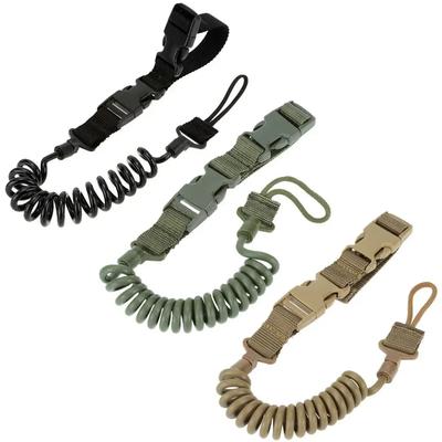 Taktisches Anti-Verlust Elastisches Lanyard Seil Feder Sicherheitsband Seil Für Schlüsselbund Kette Taschenlampe Jagdzubehör