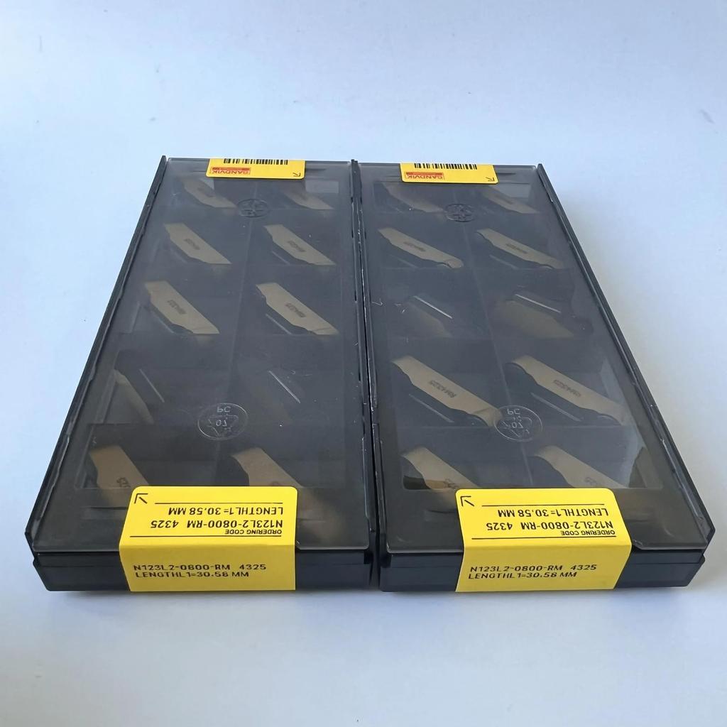 Original Sandvik / N123L2-0800-RM 4325  / CNC lathe carbide blade 10 PCS