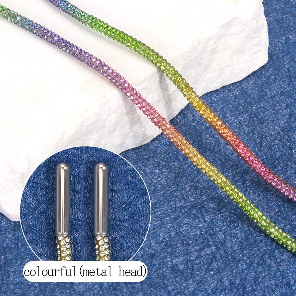 1 PAIO Lacci Glitterati, Lacci di Ricambio con Strass di Cristallo, Cordini Decorativi con Strass di Diamante per Felpe Decorative, Cinture Fai-da-te