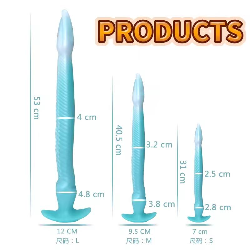 Eel Tentacle Super Long Anal Plug Silicone Anus Dilator Lady Men Anal Prostate Massage Adult Sex Orgasm Toys