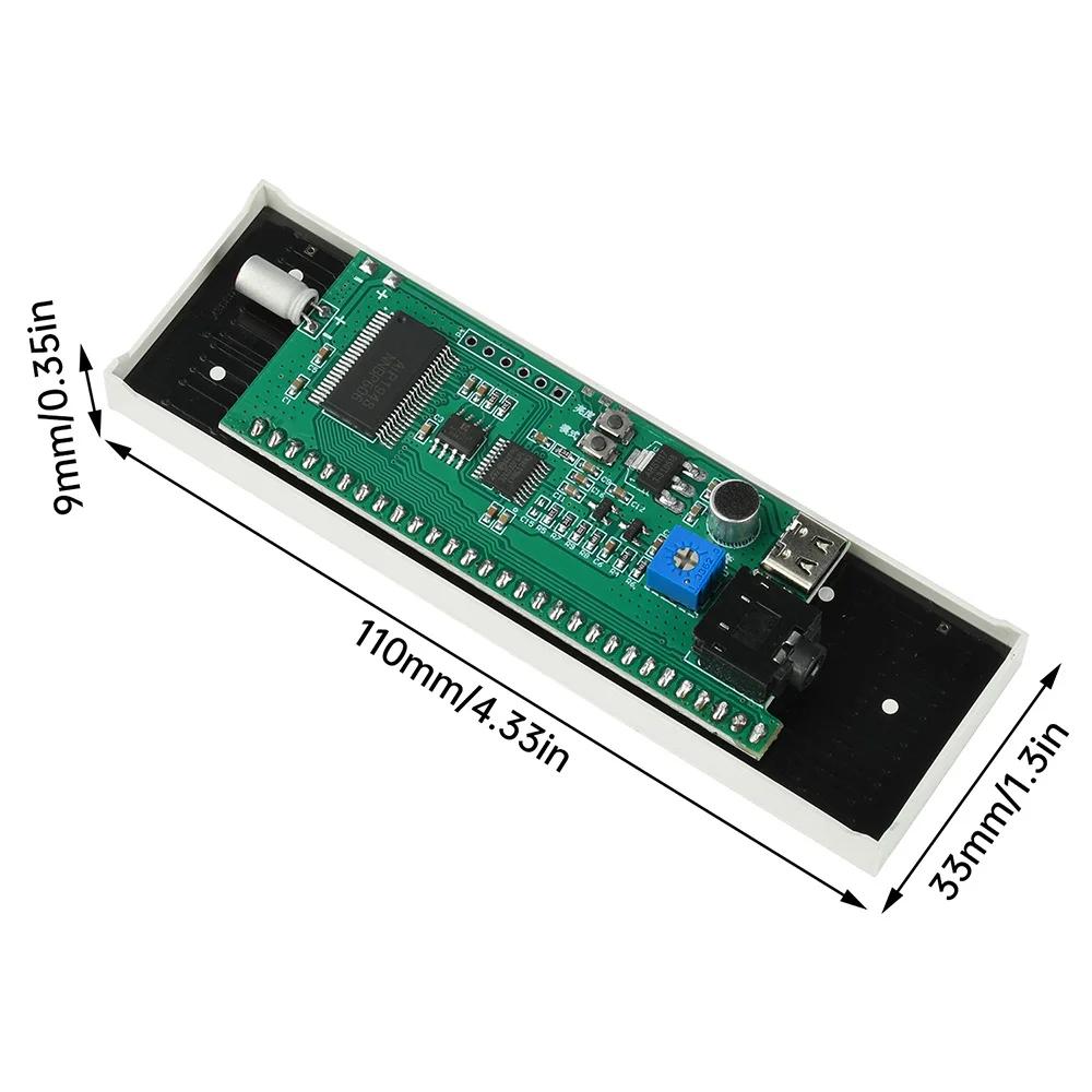 Mehrfachmodus-Sprachsteuerung Musikspektrum LED-Aufnahme Rhythmusanalysator Lichtanzeige Audiopegelanzeige VU-Meter Atmosphärenlampe