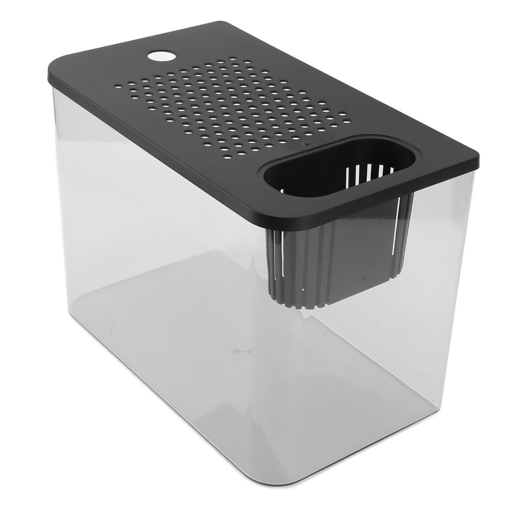 Small Fish Tank Plastic Clear Micro Landscape Desktop Aquarium for Goldfish Shrimp Betta Fish