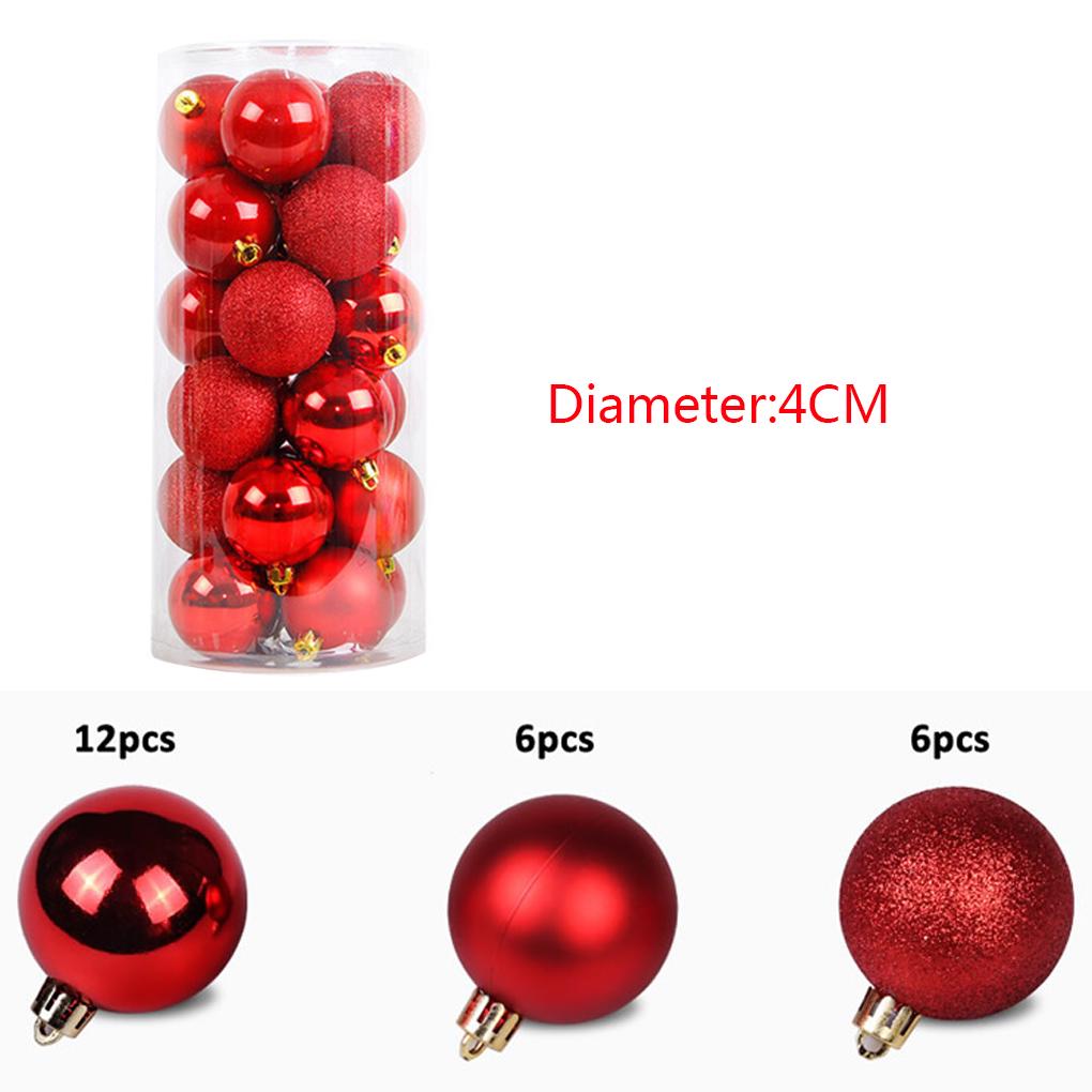 Buy Christmas Tree Decoration Ball Ornaments Shiny Plastic Ball Home