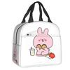 Custom Asamimichaan Anime Cartoons Asamimi Insulated Lunch Bags for Women Resuable Thermal Cooler Bento Box Work School Travel