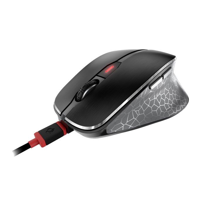 Souris - CHERRY - MW 8C ERGO - Sans fil USB et Bluetooth - Ergonomique - Rechargeable