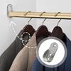 12Pcs Zinc Alloy Oval Closet Rod End Supports | 3-Hole Wardrobe Rod Brackets Fit 15×30mm Rods with Screws
