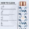 Zigzag100% Pure Joint Less Copper Bottles for Water with Leak Proof Lid | Ayurveda BPA Free & Non Toxic | Ayurvedic Office