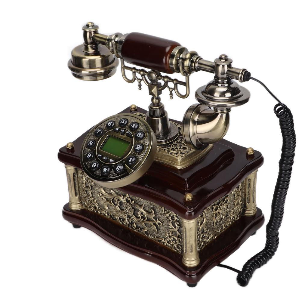 Telefon Antic Retro Vechi European cu Fir pentru Decor Acasă Hotel Birou