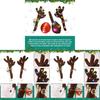 Plush Led Reindeer Antler Car Decor Kit With Lighted Nose And Tail For Festive Vehicle Ornamentation