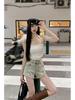 Retro Spicy Girl High Waist Denim Shorts - Women's Summer Slimming Wide-Leg Hot Pants with Pockets and Zippers