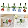 Mini Glass Flower Floral Figurine Gifts Artificial Flower for Spring Desktop