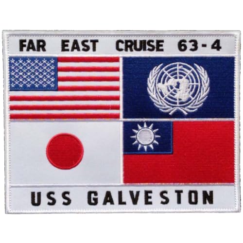 

(LOLO import) Top Gun Maverick Indian Ocean Cruise 63-4 Big Patch, US Military TOPGUN Embroidered Patch, PK23-TK, Velcro (2_63-4) [Parallel Import]