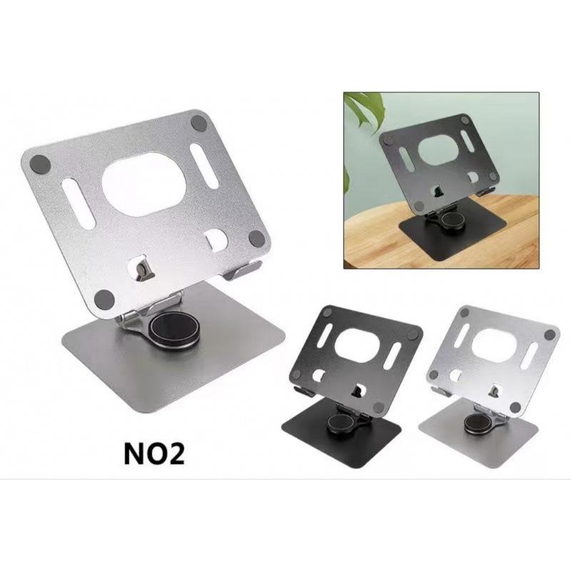 

360° Rotating Aluminum Tablet Stand for Desk Use серебряный