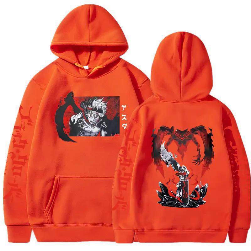 Black Clover Anime Clothes Asta Printed Hoodies
