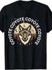 Animal Lovers Exclusive Coyote Pattern Men's T-shirt Desert Sunset Design Breathable Wrinkle All-season Casual Summer Cl