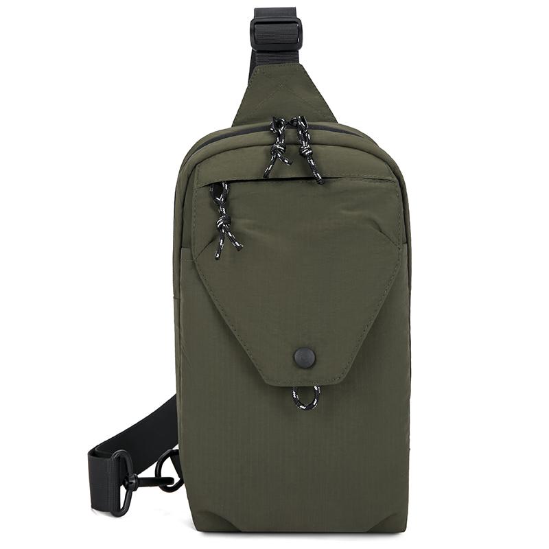 New Casual Unisex Chest Bag Multi-Layer Outdoor Travel Multi-Functional Single-Shoulder Small Phone Bag