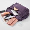 Damska torba na ramię/crossbody, mała kwadratowa, dużej pojemności, z wieloma kieszeniami, w jednolitym kolorze