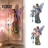 Magical Elf Theme Room Accents Fairy Wall Lamp, Resin Sconce with Warm LED Glow for Bedroom Energy Saving Light Lamps Living Room, Vintage