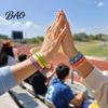 Elastic Bracelets for Student Parties 6 Pcs Welcome Back to School Bracelets, First Day of Decorative Wristbands Classroom Activities Silicone