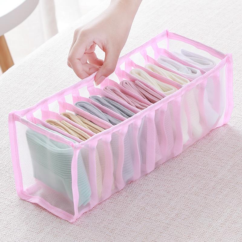 Transparent Mesh Wardrobe Organizer Box for Jeans and Clothes