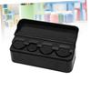VILLFUL Box Coin Storage Case Car Coin Holder Car Coin Holder Storage Organizer with Drawer Coin Organizer Black