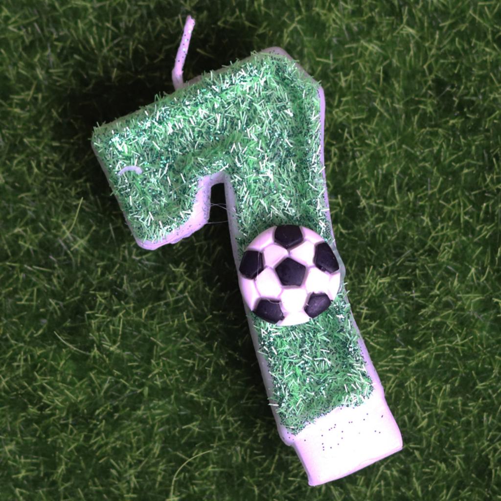 Creative Football Digital Birthday Candles