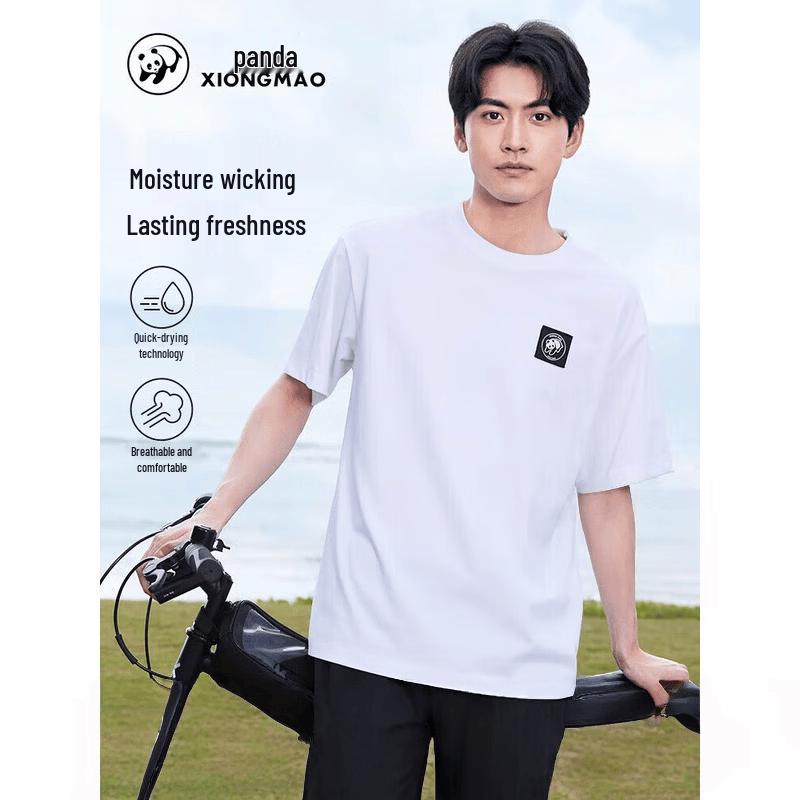 Camel Unisex Casual Short-Sleeve Round-Neck T-Shirt A34BA6K170 S