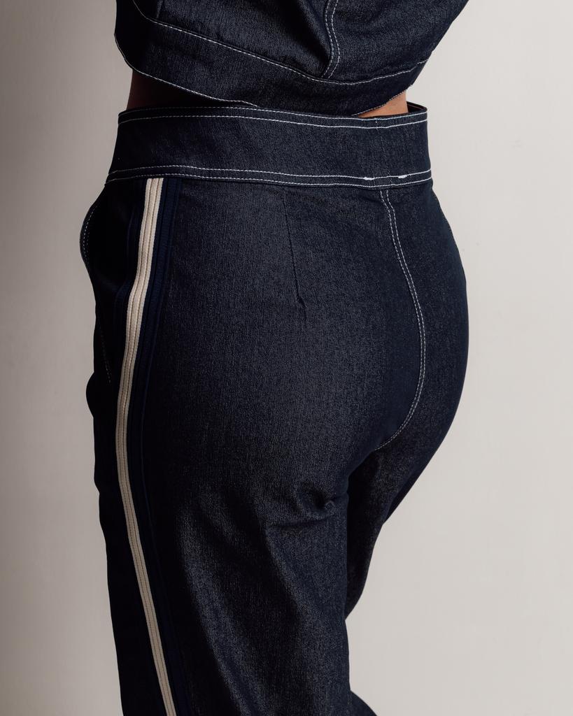 Костюм женский Butella 17024 M синий джинс (пиджак, штаны)