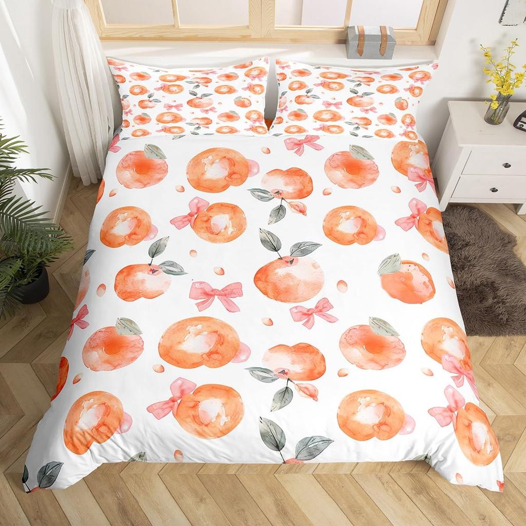 Rødt Pitaya dynetrekk konge dronning drage frukt maleri sengetøysett tropiske frukter dynetrekk moderne kunst mykt dynetrekk