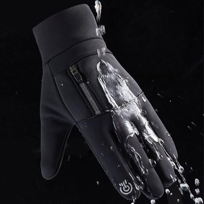 Men's Insulated and Waterproof Winter Half Season Fishing Gloves for WorkersWarm Skiing Gloves Fishing Anti Slip Outdoor Cycling Gloves