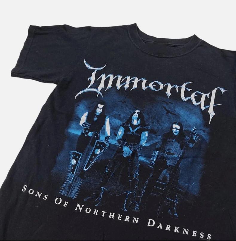 

Vintage Immortal band Sons of Northern Darkness Tshirt Black Tee S5Xl Unisex T-Shirt XXXXL