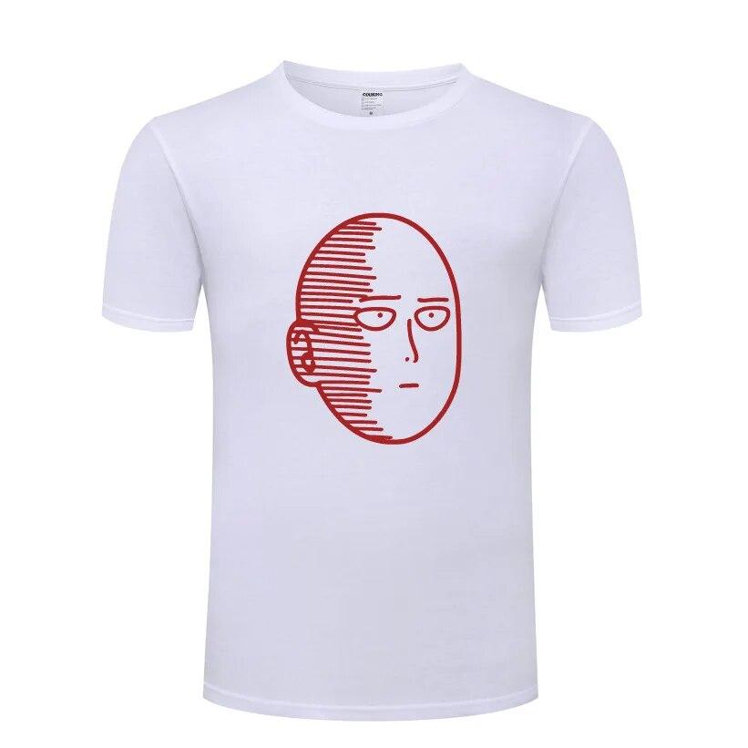 One Punch ONE Oppai Μπλουζάκια Unisex Anime Κινούμενα Σχέδια Κοντομάνικα Λαιμόκοψη O Βαμβακερό Unisex Μπλουζάκι Cool Αστείο Streetwear Τοπ Μπλουζάκι Μεγάλο Μέγεθος