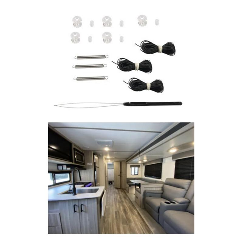 RVs Pleated Shade Repair Kit Day Night Window Shade Restringing Kit RVs Campers Window Shade Restringing Kit