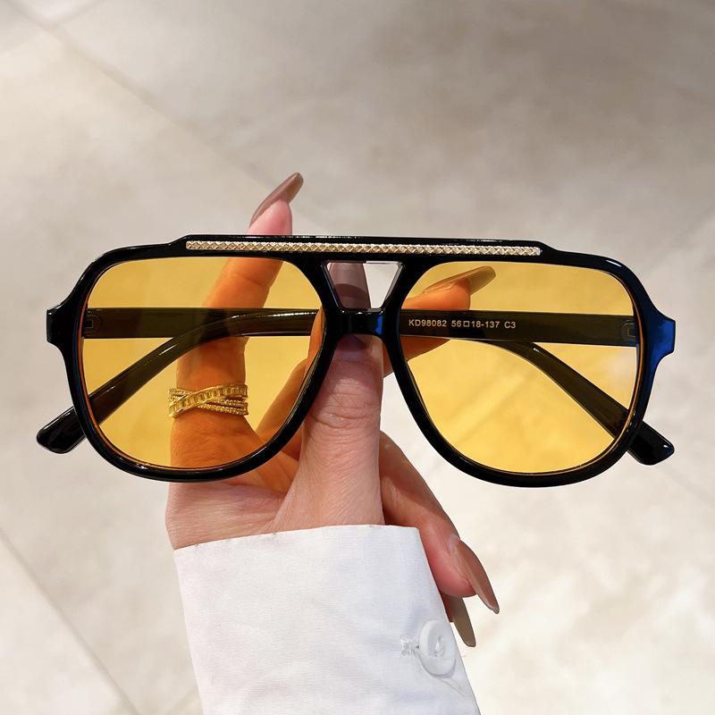 

Stylish Big Frame Vintage Square Sunglasses Women For Men Luxury Brand Designer Sun Glasses Trending Sexy Lady Shades UV400 Quality