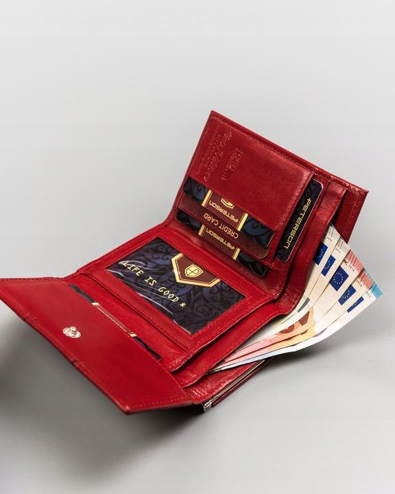 Cartera pequeña de cuero para mujer con sistema RFID - Peterson